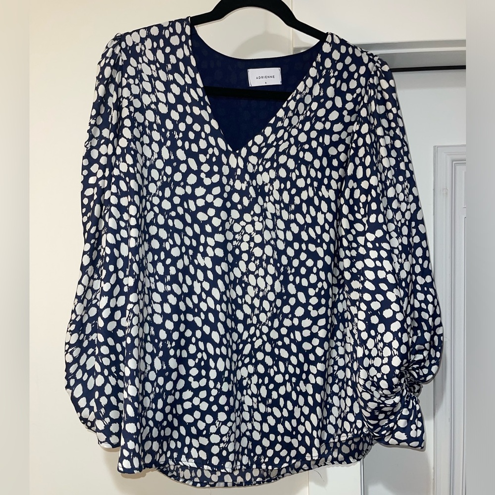 Navy and White boutique blouse - size small